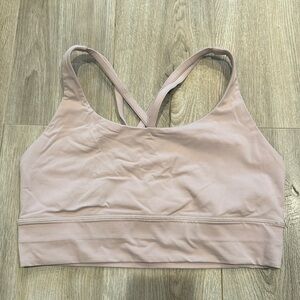 Lululemon Energy Longline bra light pink